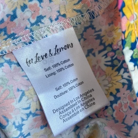 For Love & Lemons Libby Mini Dress - Picture 7 of 9